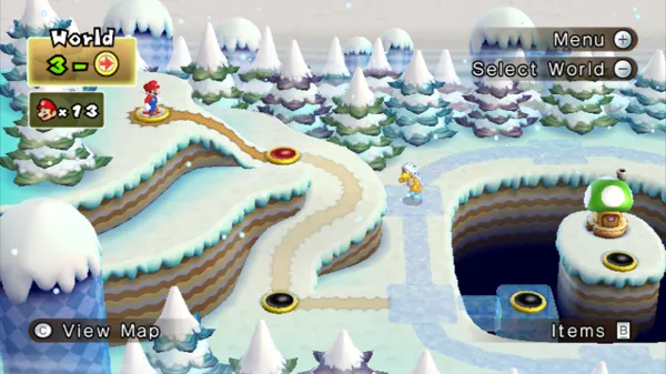 New Super Mario Bros. Wii Wii Snow world