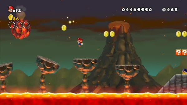 New Super Mario Bros. Wii Wii World 8 action