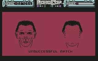 RoboCop Commodore 64 After three unsuccessful matches, the mini-game ends