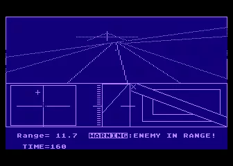 3-D Red Baron Dogfight/Flight Simulator Atari 8-bit Trying to nab the enemy