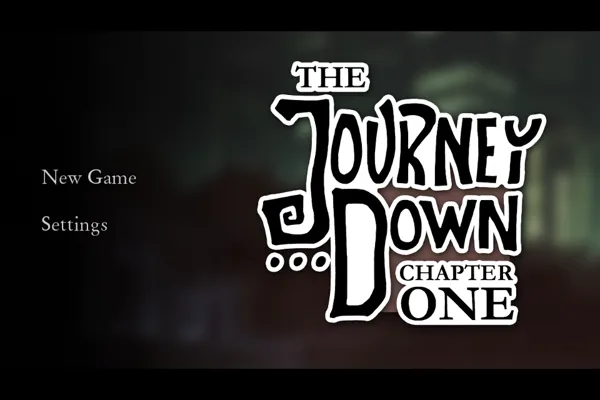 The Journey Down: Chapter One iPhone Main menu
