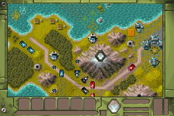 Battle Isle 2200 DOS The strategic map
