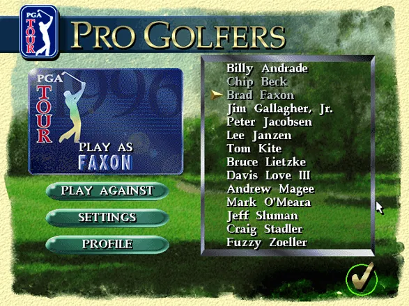 PGA Tour 96 DOS Golfers choice