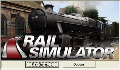Rail Simulator Windows The games starts with a menu and a 10s timer before launching the main game. During this time you can select some basic game options.