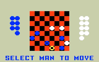 Checkers Intellivision Got a King and now I&#x27;m winning!