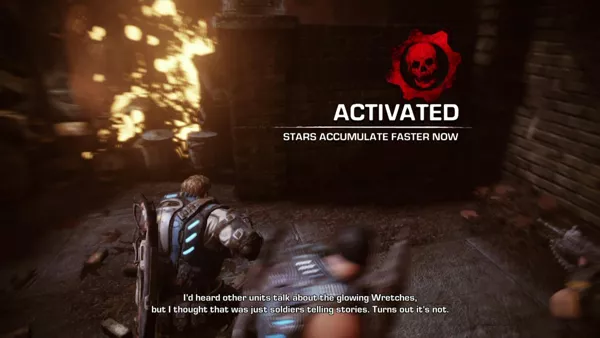 Gears of War: Judgment Xbox 360 Get more experience points by following the markings.