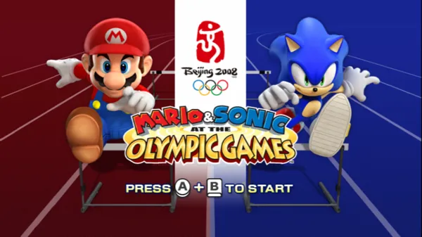 Mario &#x26; Sonic at the Olympic Games Wii Title screen