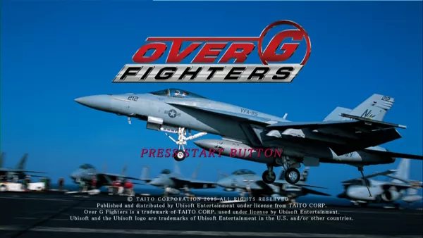 Over G Fighters Xbox 360 Title screen