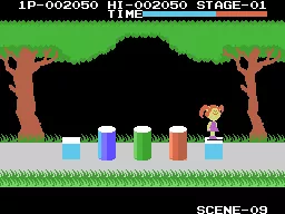 Cabbage Patch Kids Adventures in the Park ColecoVision Hopping across some platforms