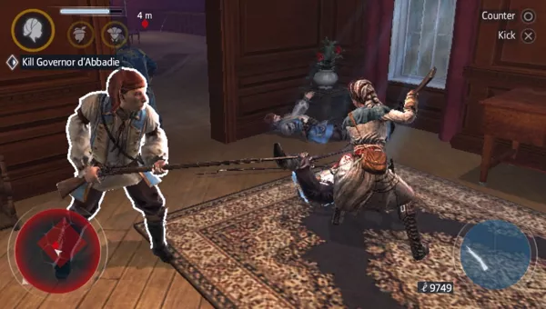 Assassin&#x27;s Creed III: Liberation PS Vita The guards are trying to buy some time for governor to escape.