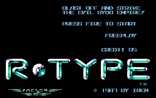 R-Type Amiga Title screen