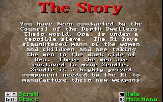 Depth Dwellers DOS Story