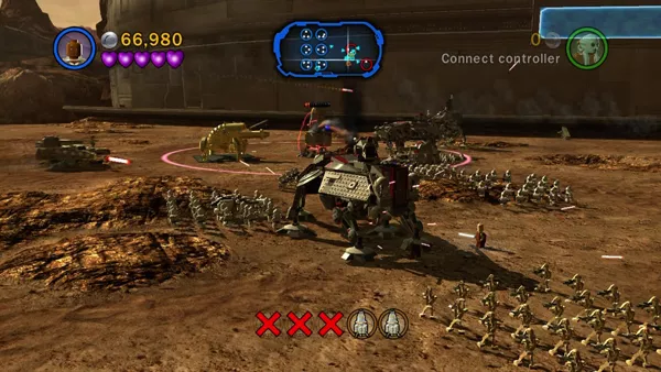 LEGO Star Wars III: The Clone Wars Xbox 360 Piloting an AT-TE