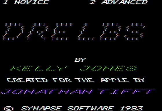 Drelbs Apple II Title screen