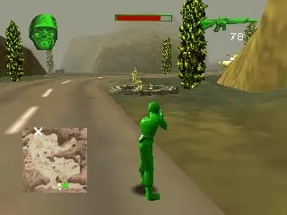 Army Men: Sarge&#x27;s Heroes Nintendo 64 I see tank.... and trouble