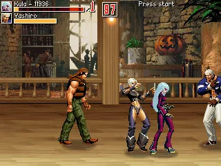 Beats of Rage DOS Three on one - typical beat&#x27; em up situation