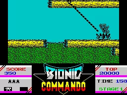 Bionic Commando ZX Spectrum Over the mine
