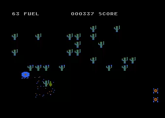 Bug Attack Atari 8-bit The player explodes
