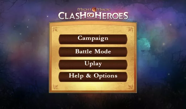 Might &#x26; Magic: Clash of Heroes Android Main menu