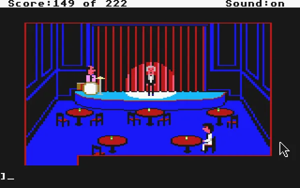 Leisure Suit Larry in the Land of the Lounge Lizards Atari ST The casino&#x27;s cabaret