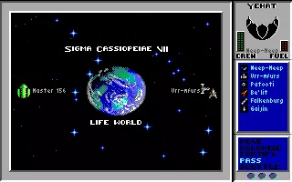 Star Control DOS Life world, otherwise known as Target Practice (EGA/Tandy)