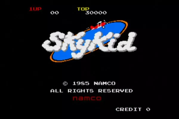 Namco Museum: 50th Anniversary Xbox Sky Kid start screen