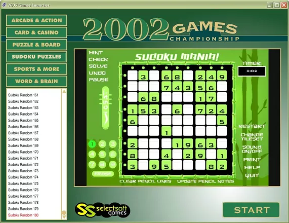 10,000 Games Windows There are also lots of Sudoku puzzles taken from Sudoku Mania