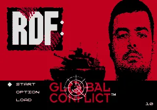 RDF: Global Conflict SEGA CD Main menu