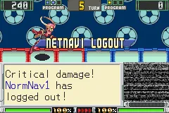 Mega Man: Battle Chip Challenge Game Boy Advance Enemy log out