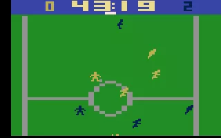 NASL Soccer Atari 2600 A game in progress