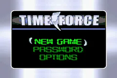 Saban&#x27;s Power Rangers: Time Force Game Boy Advance Main menu