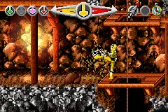 Saban&#x27;s Power Rangers: Time Force Game Boy Advance Battle near the hole