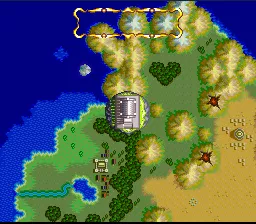 ActRaiser 2 SNES Moving around the world map