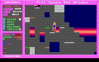 Jill of the Jungle: Jill Saves the Prince DOS Some platform jumping