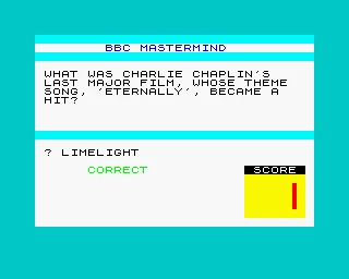 BBC Mastermind ZX Spectrum A typical Film question