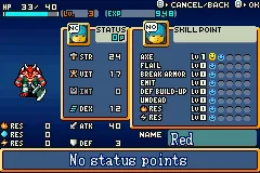 Shining Soul Game Boy Advance Here is your status screen when you&#x27;re not leveling up