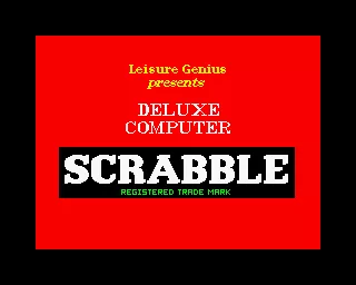 The Computer Edition of Scrabble Brand Crossword Game ZX Spectrum Loading screen