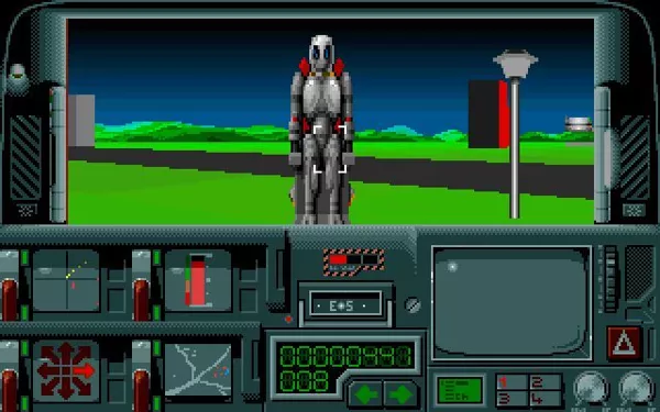 Hoverforce DOS Resolution 101: This is one of the drug runners henchmen. A lightning strike appears when one of these teleports in.
VGA version