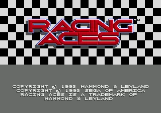 Racing Aces SEGA CD Title Screen