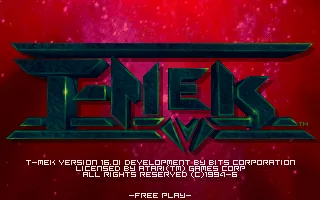 T-Mek DOS Title screen