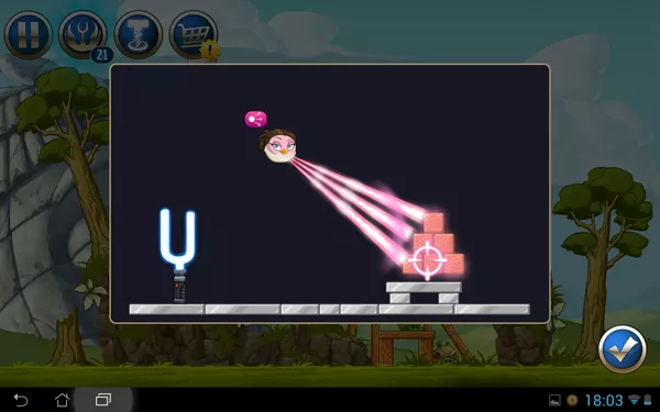 Angry Birds: Star Wars II Android Every time you get access to a new character, you will get a brief cinematic explaining their power.