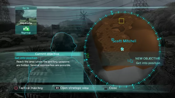 Tom Clancy&#x27;s Ghost Recon: Advanced Warfighter 2 PlayStation 3 Map provides a real-time info and does not pause the game.