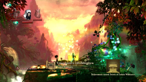 Trine 2 Windows Reach treasure chests to find various collectible items.