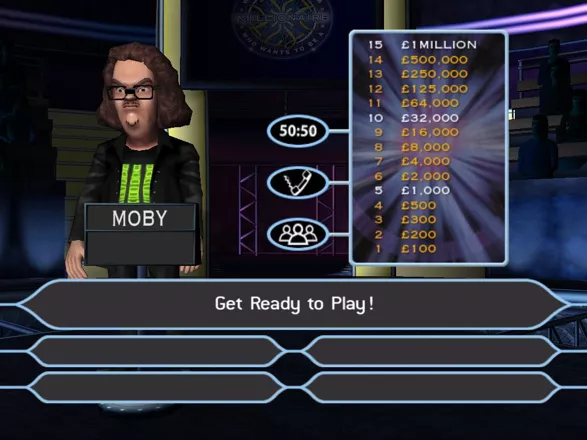 Who Wants to Be a Millionaire: Party Edition Windows Before the game starts the player is given a summary of the lifelines available. This is followed by another tour of the studio and then it&#x27;s game on!
