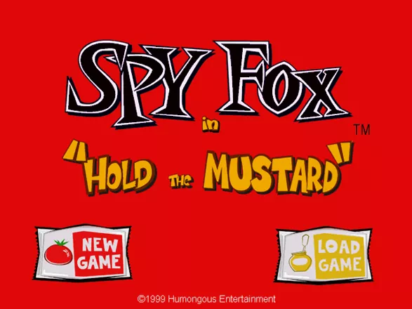 Spy Fox in Hold the Mustard Windows The main menu.