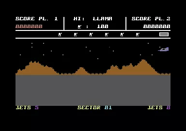 Advance of the Megacamel Commodore 64 First level