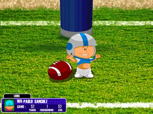 Backyard Football 2002 Windows Who says Pablo can&#x27;t score that too?