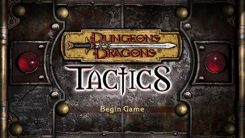 Dungeons &#x26; Dragons Tactics PSP Title screen