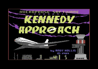 Kennedy Approach Commodore 64 title screen