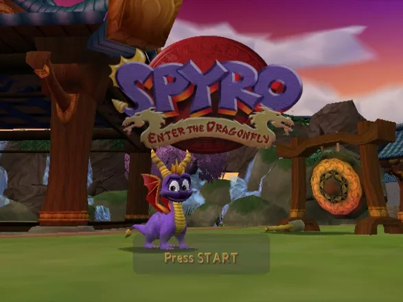 Spyro: Enter the Dragonfly GameCube Title Screen